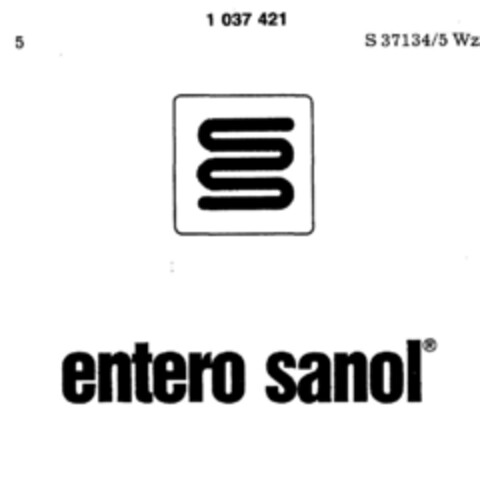 entero sanol Logo (DPMA, 02.02.1982)