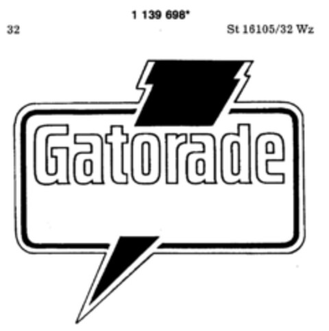 Gatorade Logo (DPMA, 03.03.1989)