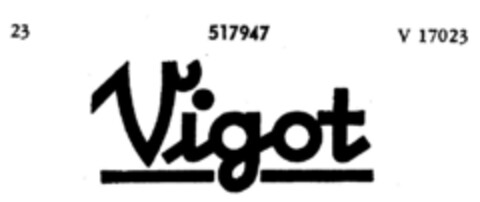 Vigot Logo (DPMA, 03/24/1939)