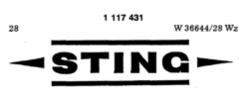 STING Logo (DPMA, 06.11.1986)