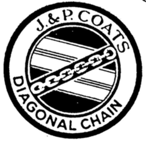 J. & P. COATS DIAGONAL CHAIN Logo (DPMA, 13.07.1990)