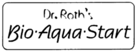 Dr. Roth's Bio.Aqua.Start Logo (DPMA, 03/31/2000)