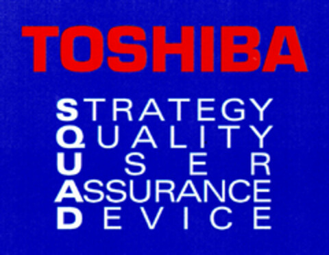 TOSHIBA STRATEGY QUALITY USER ASSURANCE DEVICE Logo (DPMA, 22.12.2000)