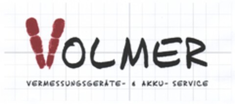 VOLMER VERMESSUNGSGERÄTE- & AKKU-SERVICE Logo (DPMA, 02.12.2008)