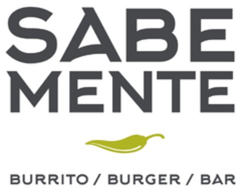 SABE MENTE BURRITO / BURGER / BAR Logo (DPMA, 09/10/2015)