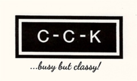 C-C-K ...busy but classy! Logo (DPMA, 27.04.2017)