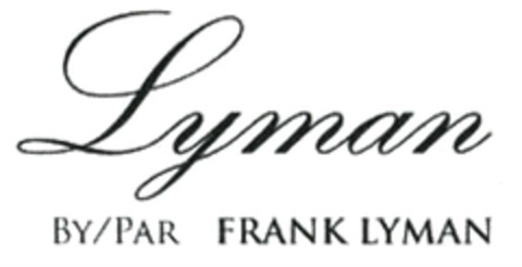 Lyman BY/PAR FRANK LYMAN Logo (DPMA, 12.02.2018)