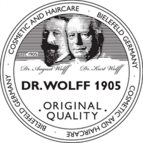 DR. WOLFF 1905 ORIGINAL QUALITY Logo (DPMA, 13.07.2018)