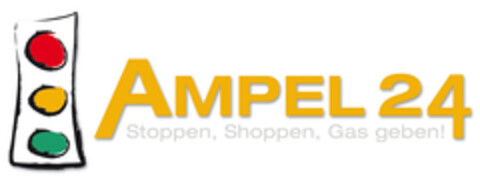 AMPEL 24 Stoppen, Shoppen, Gas geben! Logo (DPMA, 11/18/2020)