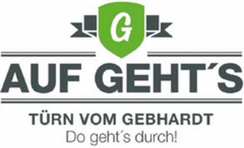 G AUF GEHT'S TÜRN VOM GEBHARDT Do geht's durch! Logo (DPMA, 07/27/2022)