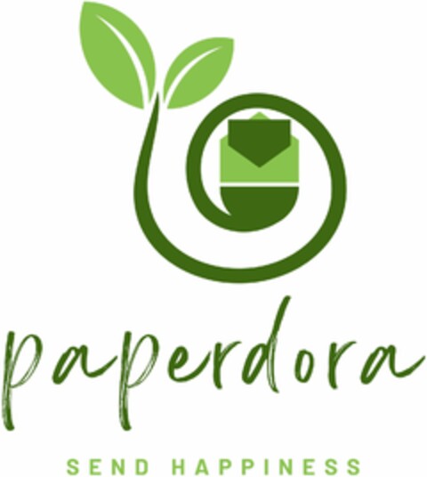 paperdora SEND HAPPINESS Logo (DPMA, 04/15/2023)