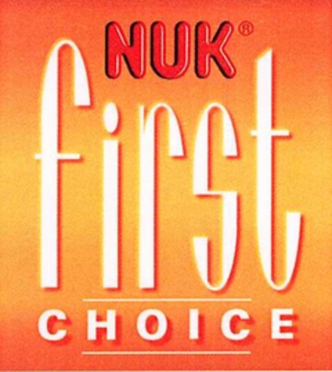 NUK first CHOICE Logo (DPMA, 03/31/2003)