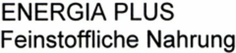 ENERGIAPLUS Feinstoffliche Nahrung Logo (DPMA, 04/04/2003)