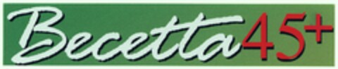 Becetta 45+ Logo (DPMA, 25.04.2005)