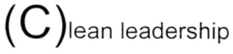 (C)lean leadership Logo (DPMA, 26.04.2007)