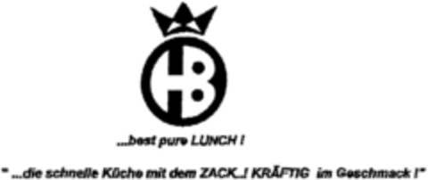 best pure LUNCH! die schnelle Küche mit dem ZACK! KRÄFTIG im Geschmack! Logo (DPMA, 28.04.1995)