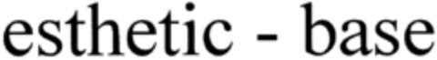 esthetic - base Logo (DPMA, 15.05.1996)