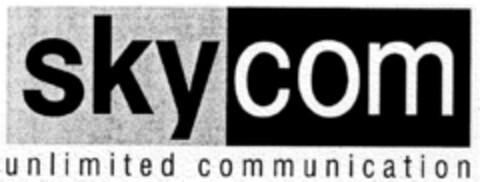 skycom unlimited communication Logo (DPMA, 26.03.1997)