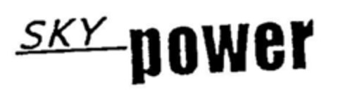 SKY power Logo (DPMA, 01/07/1998)