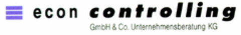 econ controlling Logo (DPMA, 25.11.1998)