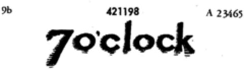 7o`clock Logo (DPMA, 06/03/1930)