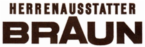 HERRENAUSSTATTER BRAUN Logo (DPMA, 14.01.1977)