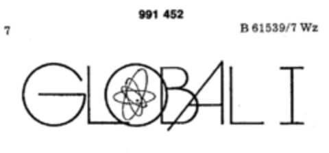 GLOBAL I Logo (DPMA, 28.11.1978)