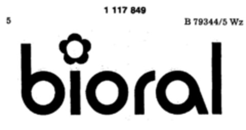 bioral Logo (DPMA, 30.04.1986)