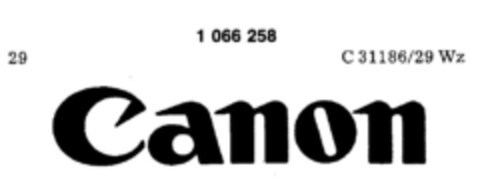 Canon Logo (DPMA, 21.05.1982)