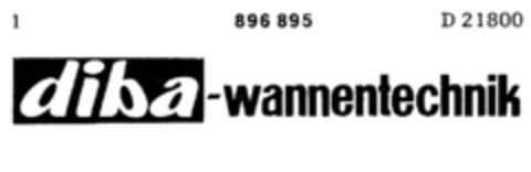 diba-wannentechnik Logo (DPMA, 11.01.1968)
