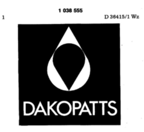 DAKOPATTS Logo (DPMA, 07.07.1981)