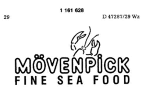 MÖVENPICK FINE SEA FOOD Logo (DPMA, 15.11.1989)