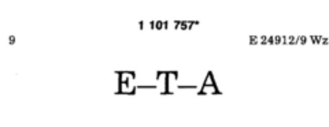 E-T-A Logo (DPMA, 20.02.1985)