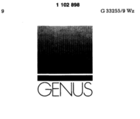 GENUS Logo (DPMA, 05/12/1986)