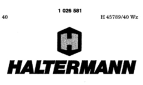 H HALTERMANN Logo (DPMA, 03/30/1979)