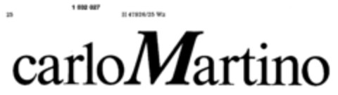 carlo Martino Logo (DPMA, 04.09.1980)