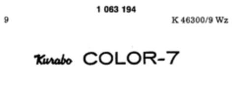 Kurabo COLOR-7 Logo (DPMA, 25.10.1983)