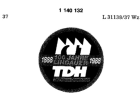 100 JAHRE LINDAUER Technische Dienste Holz Logo (DPMA, 20.05.1988)