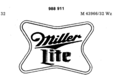 Miller Lite Logo (DPMA, 12/06/1977)