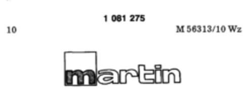 martin Logo (DPMA, 15.03.1985)