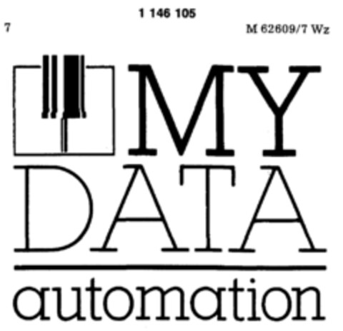 MY DATA automation Logo (DPMA, 03/22/1988)