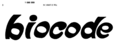 biocode Logo (DPMA, 04/10/1980)