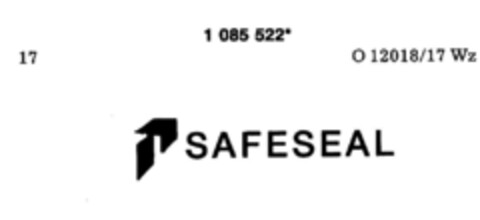 SAFESEAL Logo (DPMA, 03/14/1985)