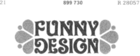 FUNNY DESIGN Logo (DPMA, 07/21/1971)