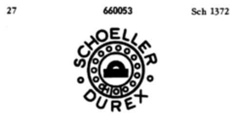 SCHOELLER DUREX Logo (DPMA, 08/10/1950)