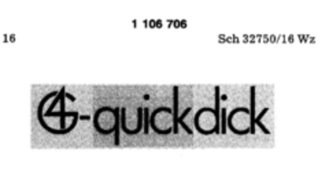 quickdick Logo (DPMA, 04.07.1986)