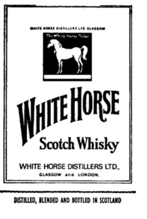 WHITE HORSE SCOTCH WHISKY Logo (DPMA, 11/19/1970)