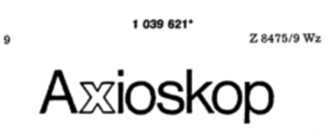 Axioskop Logo (DPMA, 28.08.1982)