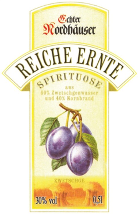 REICHE ERNTE ZWETSCHGE Logo (DPMA, 28.04.2009)