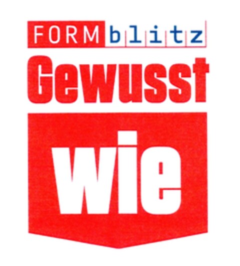 FORMblitz Gewusst wie Logo (DPMA, 20.01.2010)